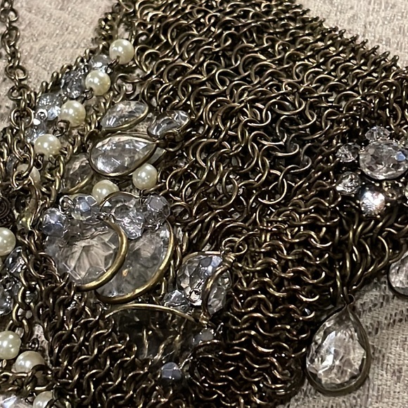 💎Vintage Collar Choker style Gorgeous Gothvibes Statement Italian Necklace 💎 - Picture 15 of 17